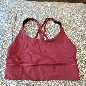 Lululemon Women's Burgundy Sports Bra